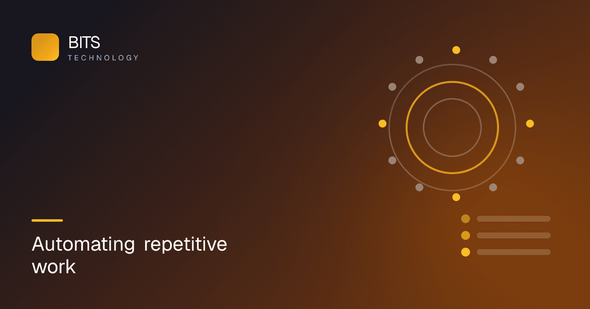 Business process automation with AI illustration