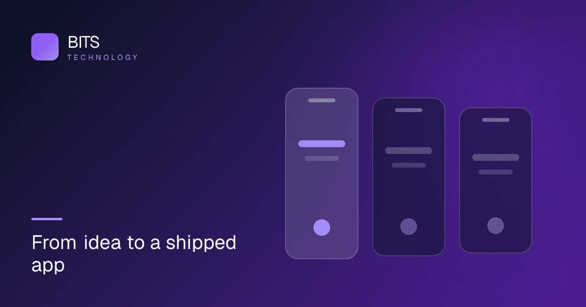 Mobile app development process illustration