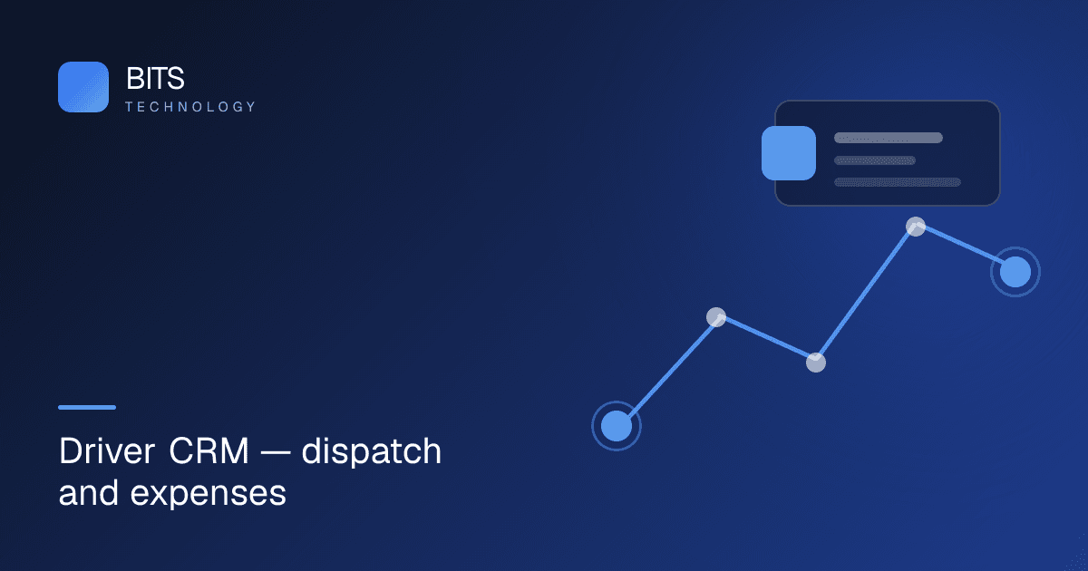 Dashboard of the Driver CRM platform showing driver and dispatch management