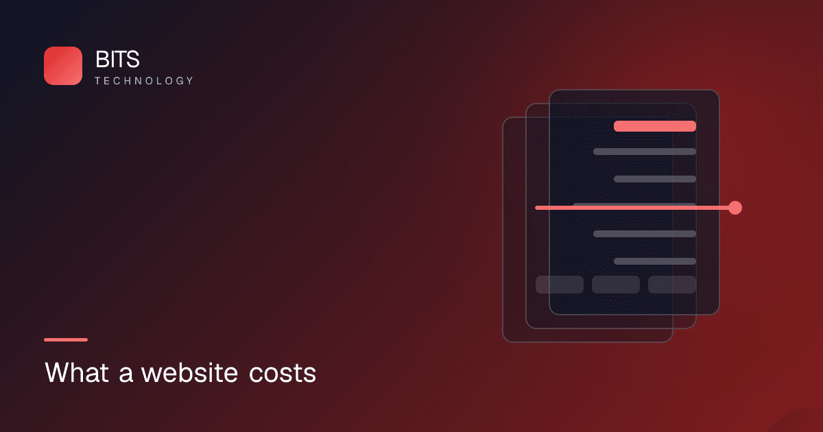Illustration of a website quote broken down into design, content, development, integrations and hosting